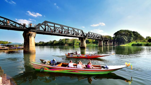 Bangkok: Kanchanaburi, Erawan Falls, Death Railway & River Kwai Day Tour