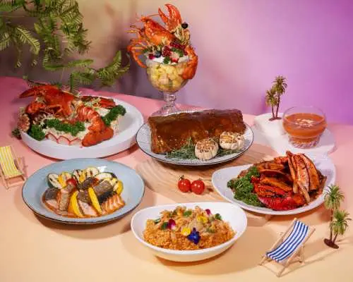 灣仔｜六國酒店 Gloucester Luk Kwok Hong Kong｜Le Menu｜華麗盛宴‧自助晚餐｜果漾花語下午茶自助餐｜半自助晚餐｜半自助午餐｜美式自助早餐