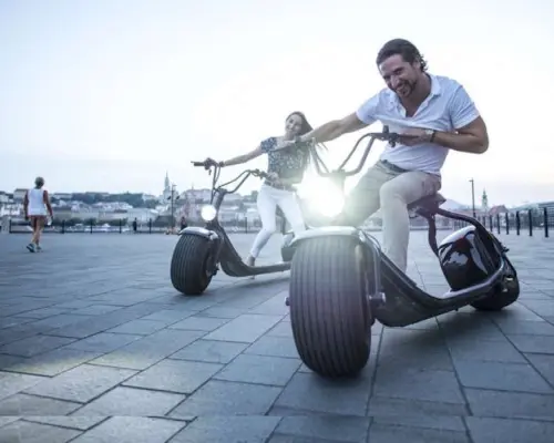 Self-guided MonsteRoller E-scooter rental in Budapest