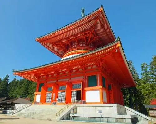Tour Mount Koya, a World Heritage Site of autumn foliage! Okunoin and Danjo Garan, a spectacular drive along the Koyasan Ryujin Skyline, and a lunch filled with matsutake mushrooms [From Kansai]