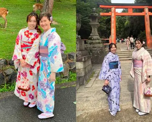 奈良/富士及服租借 | 女士便捷美发服务套餐 | 免费行李寄存，步行即可抵达奈良公园