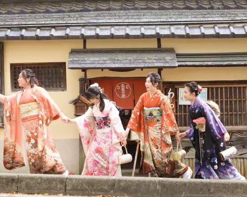奈良・富士着物レンタル｜豪華振袖＆ヘアメイク付きプラン｜荷物預かり無料・奈良公園まで徒歩圏内