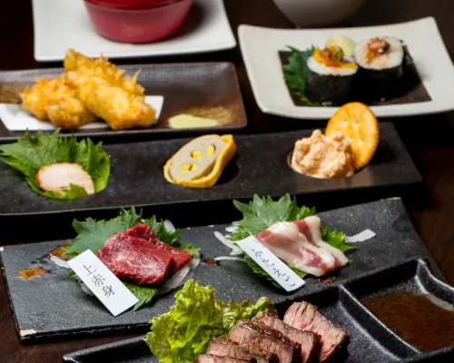 Takatsuki, Ibaraki, Settsu, Osaka Prefecture | Horse meat dishes Basashi to Jikasei Lemon Sour no Omise Akamaru (Horse meat sashimi and homemade lemon sour restaurant Akamaru) | Seat Reservation Only