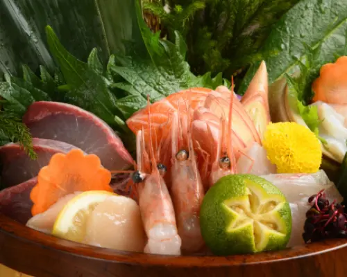 Osaka Prefecture, Osaka Station, Umeda, Shinchi | Kushiage Umeda Sanchoku Ichiba（梅田産直市場 大阪駅前第3ビル店）| Seat Reservation Only