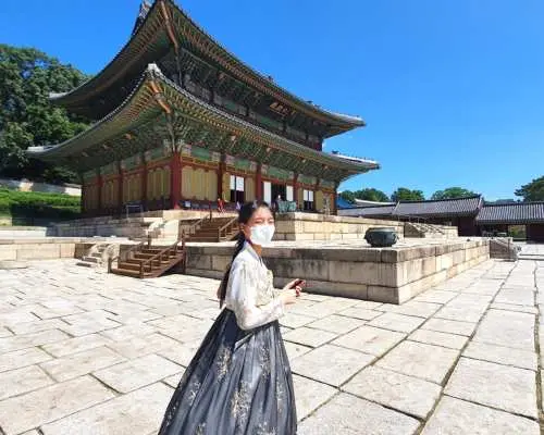 【日本語ガイド】世界文化遺産一日観光！宗廟＆昌徳宮（チマチョゴリ体験）&吉祥寺＆水原華城観光