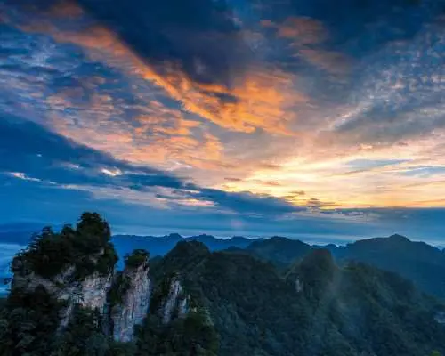 中國湖南天門山景區