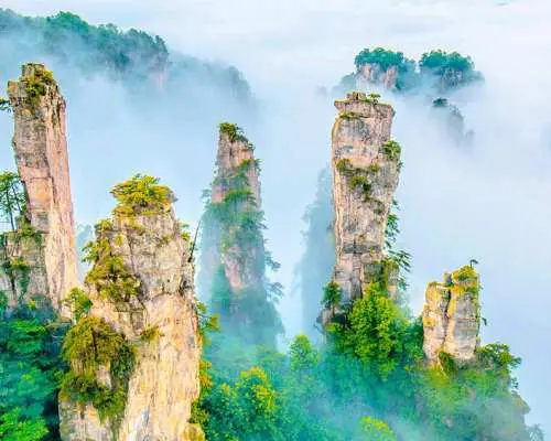 中國湖南天門山景區