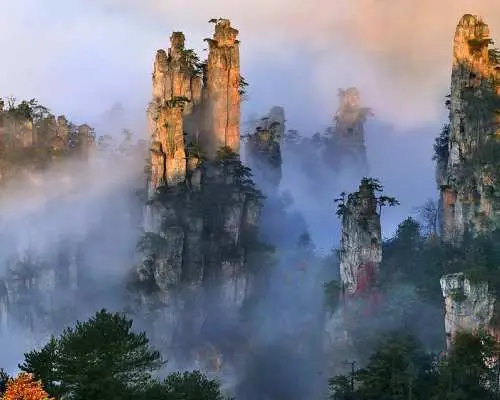 中國湖南天門山景區