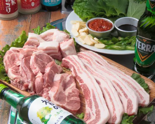 Okubo/Shin-Okubo, Tokyo | Izakaya Hàn Quốc cao cấp ăn thỏa thích thịt heo 88 (Korean Premium All-You-Can-Eat PORK 88 Shin-Okubo) | Chỉ đặt chỗ