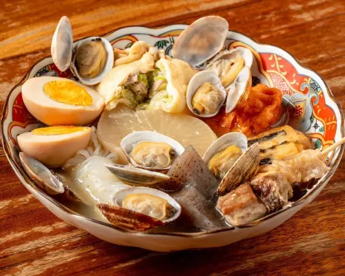 Tỉnh Osaka Namba, Nihonbashi, Dotonbori | Izakaya Uogushi đến Asari Oden Nabi (xiên cá và oden nghêu) | Chỉ đặt chỗ
