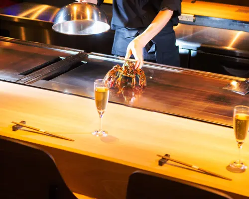 โตเกียว, รปปงงิ, โนกิซากะ, นิชิอาซาบุ | เทปันยากิ | อาหารทะเล (ซีฟู้ด) Teppanyaki grow（鉄板焼 grow 六本木店)| เฉพาะจองที่นั่งเท่านั้น