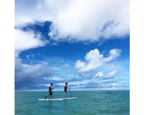 海開きキャンペーン！《初心者・当日予約歓迎》1人～ファミリーも対応！【沖縄・宮古島】SUP体験60分コース！（無料写真撮影付）