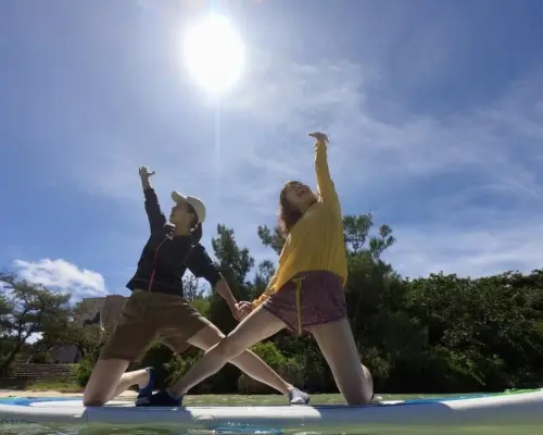 【沖縄・宮古島】初めてでも楽しめる！海の上でココロとカラダを解き放つSUP YOGA【写真データプレゼント】