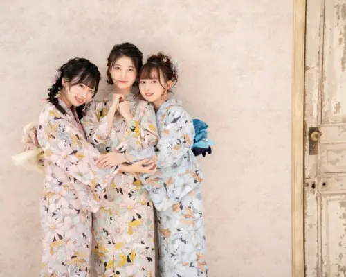 【東京・渋谷】新作レトロ浴衣！ヘアセット付き！「一式レンタル＆着付けプラン」雨の日は雨傘無料貸出！