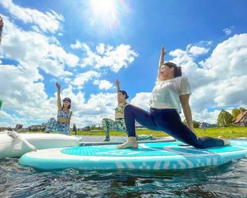 【滋賀縣、琵琶湖、大津市】一起體驗立槳衝浪/立槳瑜珈！ ⭐︎此外，還能品嚐人氣美食和甜點，享受超棒的體驗！服裝租賃免費！
