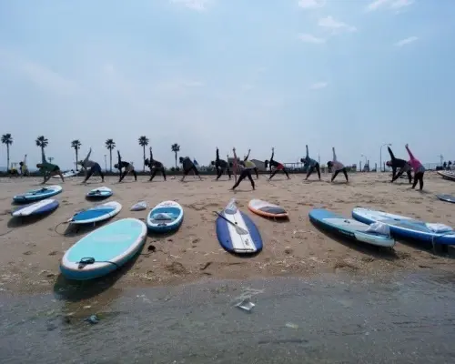 【大阪・関空前】施設完備！大人気のSUPYOGA・サップ海上ヨガ教室！写真・動画サービス付