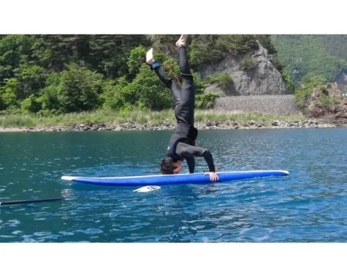 【山梨／本栖湖／富士五湖】パドルボード(SUP)ステップアップレッスン(経験者向け)送迎あり