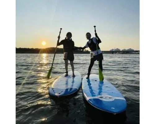 【愛知・新舞子】サンセットSUPクルージング（1.5時間）新舞子の美しいサンセットを海上から眺める非日常な体験☆