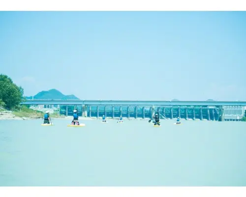 【岐阜木曽川／写真付】のんびりサップで水上散歩。2kmの川下り体験。初心者OK「SUPクルージング」