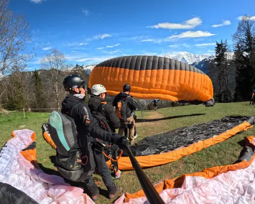 Beatenberg paragliding tandem from Interlaken