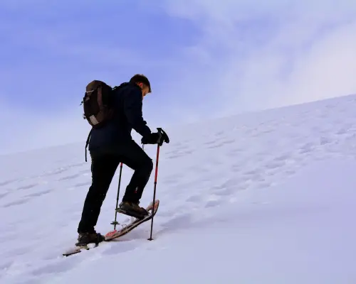 Full moon snowshoe hike in Toggenburg