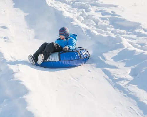 Snowtubing in Leysin near Gstaad or Rougemont