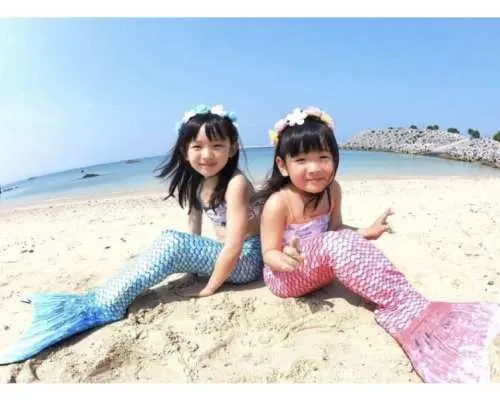 【マーメイドスーツレンタル】ビーチ写真撮影、小さいお子様も男性の方も参加ＯＫ！!