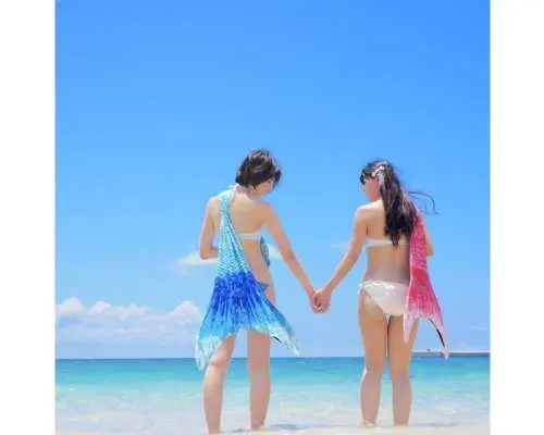 【マーメイドスーツレンタル】ビーチ写真撮影、小さいお子様も男性の方も参加ＯＫ！!