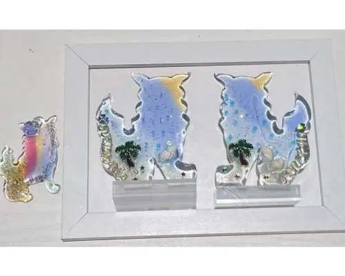 [Okinawa, Cape Manza] Make your own original sparkling resin "Large Shisa"! Use your favorite parts and glitter to create a one-of-a-kind travel memento.