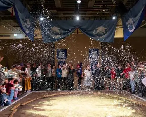 Admission Ticket to Kyoto Sumo Club Show with Chicken Chanko Hot Pot