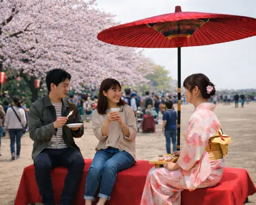 Ogimachi Cherry Blossom Festival: Special Tatami Room Seating for Cherry Blossom Viewing (Osaka Prefecture, Osaka City)