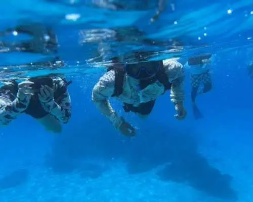 （【本島北部/本部・ボートシュノーケル】美ら海水族館から15分★本島北部のキレイな海でSNS映えもばっちり【Gopro　無料写真サービス】