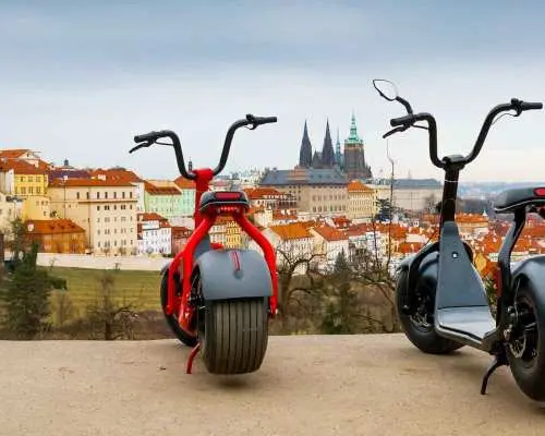 Prague: Fat Tire E-Scooter Guided Tour｜Czechia