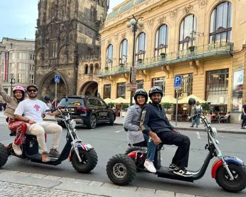 Prague Monastery & Panoramic Viewpoint Electric Trike Tour｜Czechia