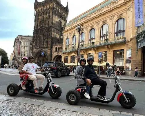Prague Monastery & Panoramic Viewpoint Electric Trike Tour｜Czechia