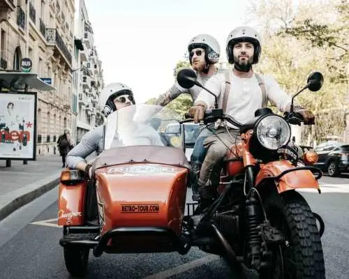 Paris Vintage Sidecar Premium & Private Half-Day Tour｜France