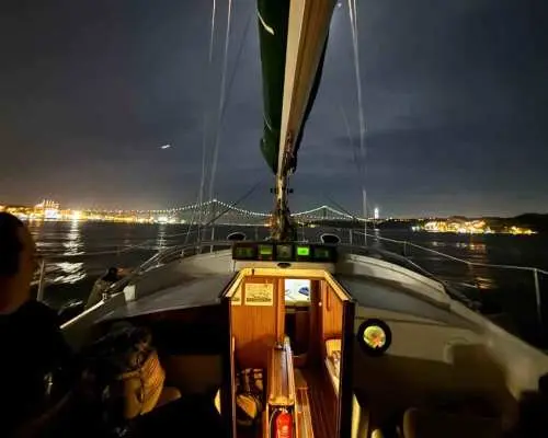 里斯本夜景：葡萄牙排名第二的顶级私人帆船之旅｜葡萄牙