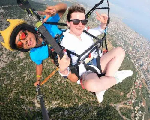Alanya: Tandem Paragliding Over a Castle and the Sea｜Turkey