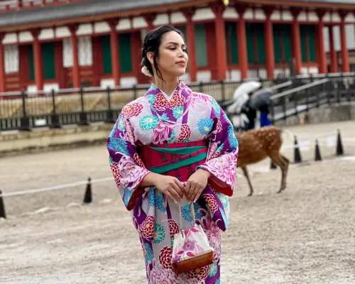 奈良/富士及服租借 | 女士便捷美发服务套餐 | 免费行李寄存，步行即可抵达奈良公园