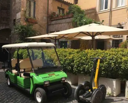 Golf car tour & Roman restaurant｜Italy