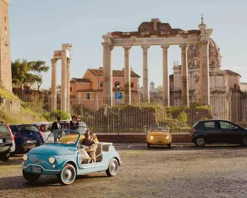 Rome: Vintage Electric Cabriolet Private Driving Tour｜Italy