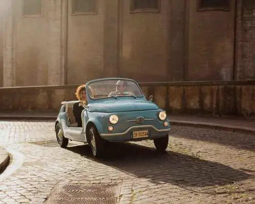 Rome: Vintage Electric Cabriolet Private Driving Tour｜Italy