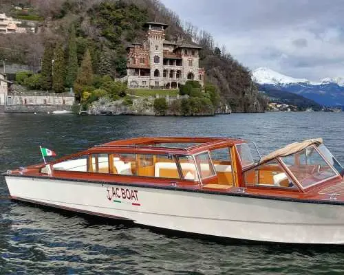 Boat Tour from Menaggio by Classic Venetian Wooden Limousine｜Italy