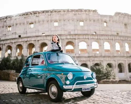 Rome: Private Fiat 500 or Vespa Wheely Tour with Photoshoot｜Italy