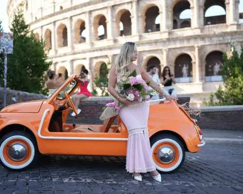 Rome: Fiat 500 Convertible Tour with Photos｜Italy