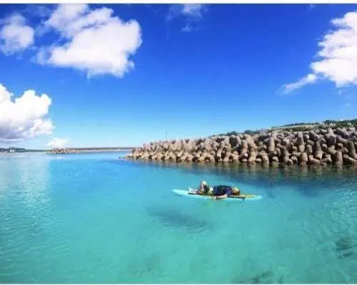 【沖縄・古宇利島】スタンドアップパドル（SUP）体験コース☆ガイド付き・貸切プラン☆撮影データプレゼント♩