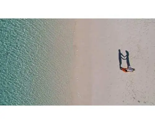 [Okinawa, Miyako Island] Drone photography at Yonaha Maehama Beach
