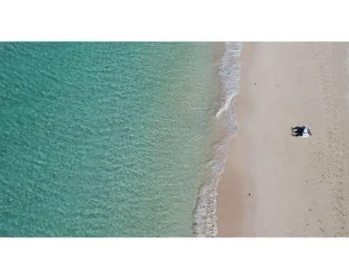 [Okinawa, Miyako Island] Drone photography at Yonaha Maehama Beach