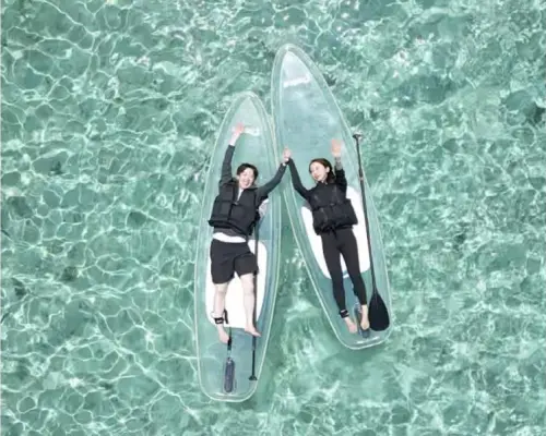 Reservations accepted for up to 50 people [Okinawa, Motobu] | Near Churaumi Aquarium/Janglia | Clear SUP experience (90 minutes) only available in northern Okinawa + unlimited drone aerial photography