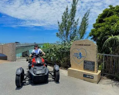 [Okinawa/Miyako Island] 1-day (8-hour) rental course! Experience a scenic drive on a trike! Embark on an island trip where you can feel the breeze. Valid with a regular driver's license, no helmet required, and two-seater OK!